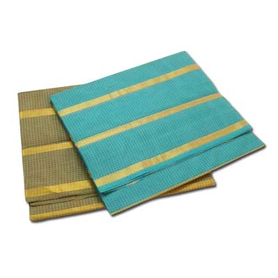 "Chettinadu self checks cotton sarees SLSM-56 n SLSM-57 (2 Sarees) - Click here to View more details about this Product